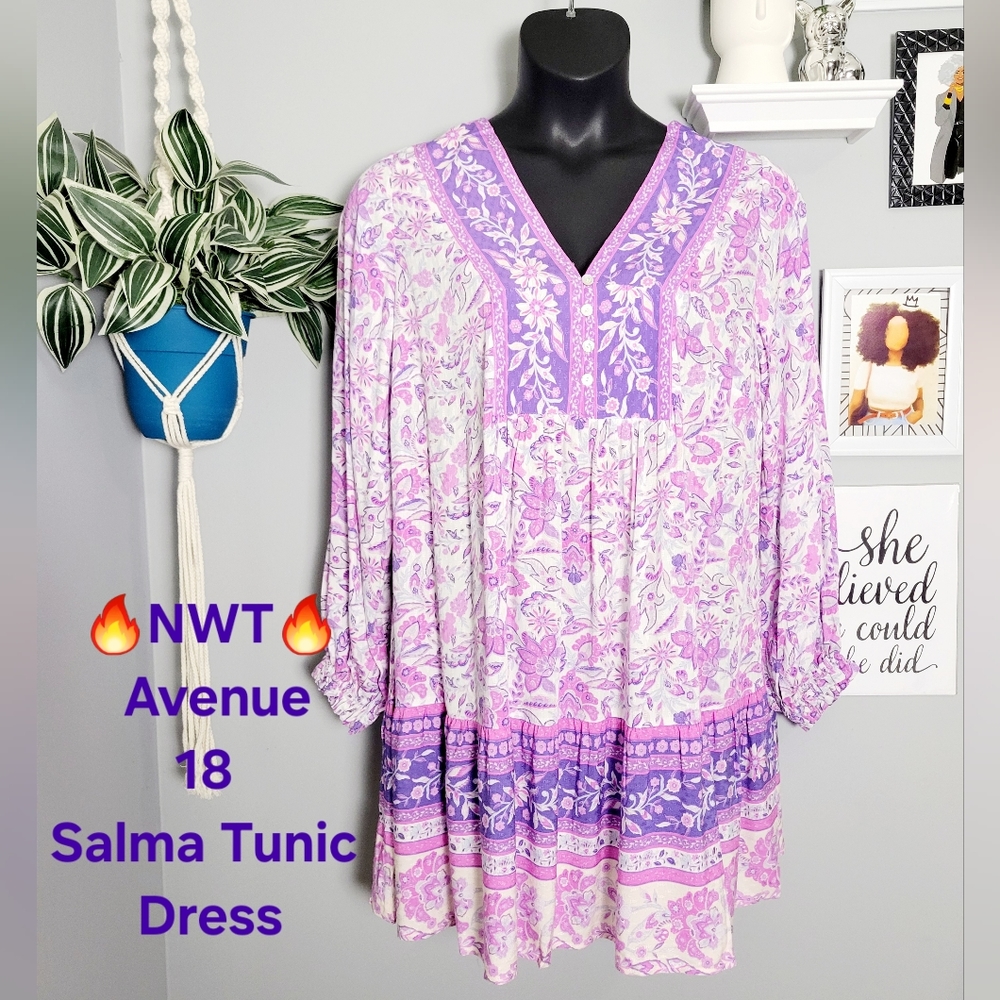 🔥NWT Avenue 18 Salma Tunic Dress